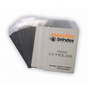 Envelope para Impresso de CRLV Eletrônico - PVC0041 é um envelope desenvolvido exclusivamente pela Executivo Brindes para armazenamento de impresso de CRLV-e. Confeccionado em PVC com 0